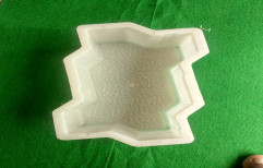 White Plastic Paver Block Mould, Zig Zag
