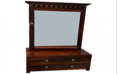 Wooden Brown Dressing Table, For Home, Size: 7x2feet