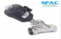 Y Type Stainless Steel Spac Pneumatic ZF32 Angle Valve, For Industrial, Valve Size: 1inch