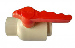 1inch (diameter) White And Red Prince CPVC Ball Valve