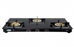 Black Glass Cooktop Stove For Domestic Use, Size: 70 Cm