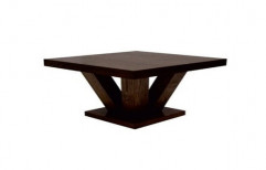Brown Wooden Square Dining Table