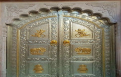 Exterior Gold And Silver Temple Door, For temples / heritage