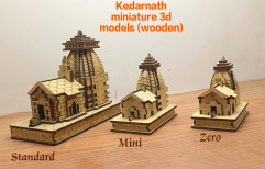 mdf pine wood Natural Polish Shri Kedarnath wooden Temple, With 24*7 Support