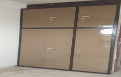 Mild Steel Brown Wall Fixing Almirah, Without Mirror