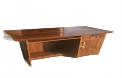 Particle Board Office Computer Table, With Storage