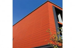 Plain Red Terracotta Facade Wall Panels, For Office