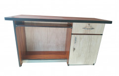 Plywood Rectangular Wooden Office Computer Table, With Storage