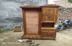 Teak Wood Designer Wooden Dressing Table, Without Stool