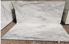 White Indian Statuario Marble, For Flooring, Thickness: 18-20 mm