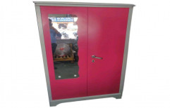 With Locker Stainless Steel 2 Door Almirah, 4 Shelves, With Mirror