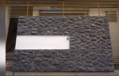 grey Rough Stone for exterior stone wall cladding, For Walls, Thickness: 16 mm