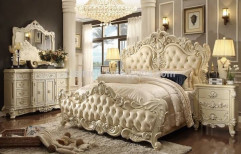 King Size Wood Double Bed