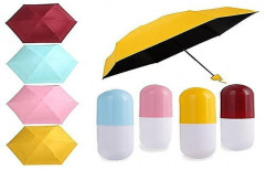Manual 2 Fold Capsule Design Umbrella (Multicolor)