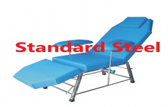 Stainless Steel Hospital Blood Collection Chair, Size: 60 X 20 X 20