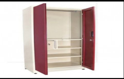 Steel 2 Doors Home Almirah, With Locker