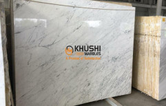 White Italian Statuario Marble, Application Area: Flooring, Thickness: 18 mm