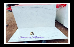 White Statuario Marble, For Flooring, Thickness: 16-17 mm