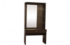 Wooden Brown Dressing Table with Mirror for Home, Warranty: 1 Year