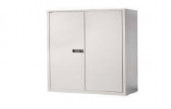 Iron 2 Doors ABP-420 Plain Double Door Almirah, With Locker