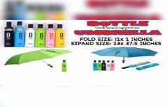 Manual 3 Fold Bottle Umbrella