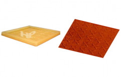 Plain Orange Rubber PVC Tiles, For Flooring