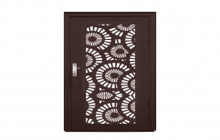 Powder Coated Prime Gold CNC Decorative Steel Door, Brown, Thickness: 45MM