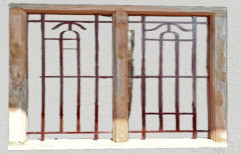 Simple Wooden Window With Grills