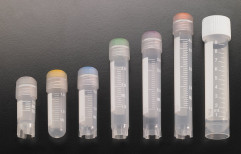 Transparent Polypropylene Cryovial Tubes, Screw Cap, Capacity: 2 ml
