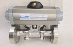 8 Bar Water Pneumatic Operated Ball Valve, Automation Grade: Automatic