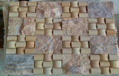 Earthstona Natural Stone Mosaic Tile, For Wall, Thickness: 12 mm