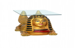 Egyptian Lion Coffee Table -(without Glass)