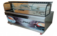 Glass Snacks Display Counter, For Catering