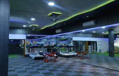 Grey And Black Indoor Gym Rubber Tile Flooring