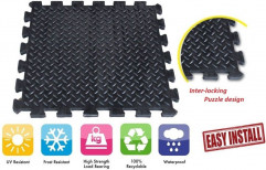 Gym Tile Gym Rubber Mat (Heavy Duty & No. Pasting), Thickness: 16 mm Approx