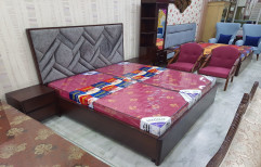 King Size Plywood Double Bed, With Storage