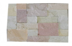 Multicolor Exterior Gwalior Stone Mosaic Tile, For Wall, Thickness: 22 mm