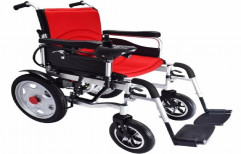 Silver Motorized Power Wheelchair