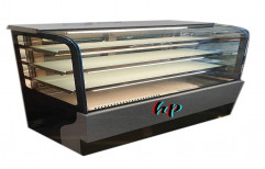 Stainless Steel SS 304 Grade 4 Ft Cake Display Counter, For Bakery