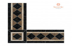Swastik Inlay Marble Border, For Flooring, Thickness: 20 mm