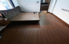 Teak Wood Brown Vinyl Floor Tiles, For Flooring, Thickness: 3 mm