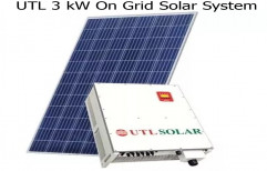 Battery 3 kW UTL On Grid Solar System, For Commercial