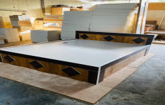 Full Size Wooden Double Bed With Storage