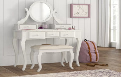 Furnishiaa Solid Wood Curved Dressing Table