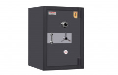 Gray And White Manual Steel Fireproof Security Safe, For Commercial