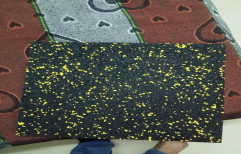 Indoor Rubberized GYM FLOOR TILES, Thickness: 10-15 mm