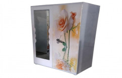 Mild Steel Printed Double Door Almirah, With Mirror