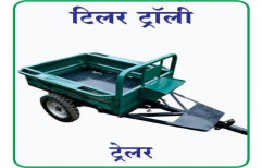 Mild Steel Tiller Trolley With Mechanical Brakes, For Agriculture, Capacity: 1 Ton