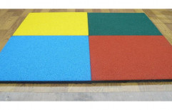 Unique Sports PP Rubber Tiles, For Gym Purpose, Size: 500x500 Mm