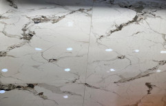 White Ceramic Floor Tile, Glossy